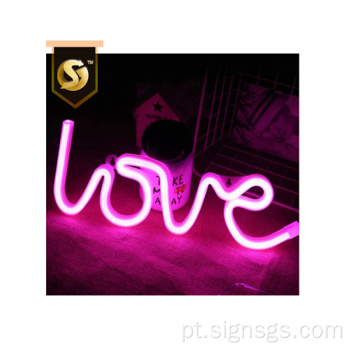 Letreiro decorativo neon LED letreiro LED